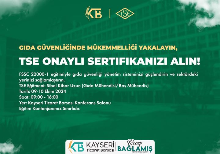 FSSC 22000-1 Gıda Güvenliği Yönetim Sistemi