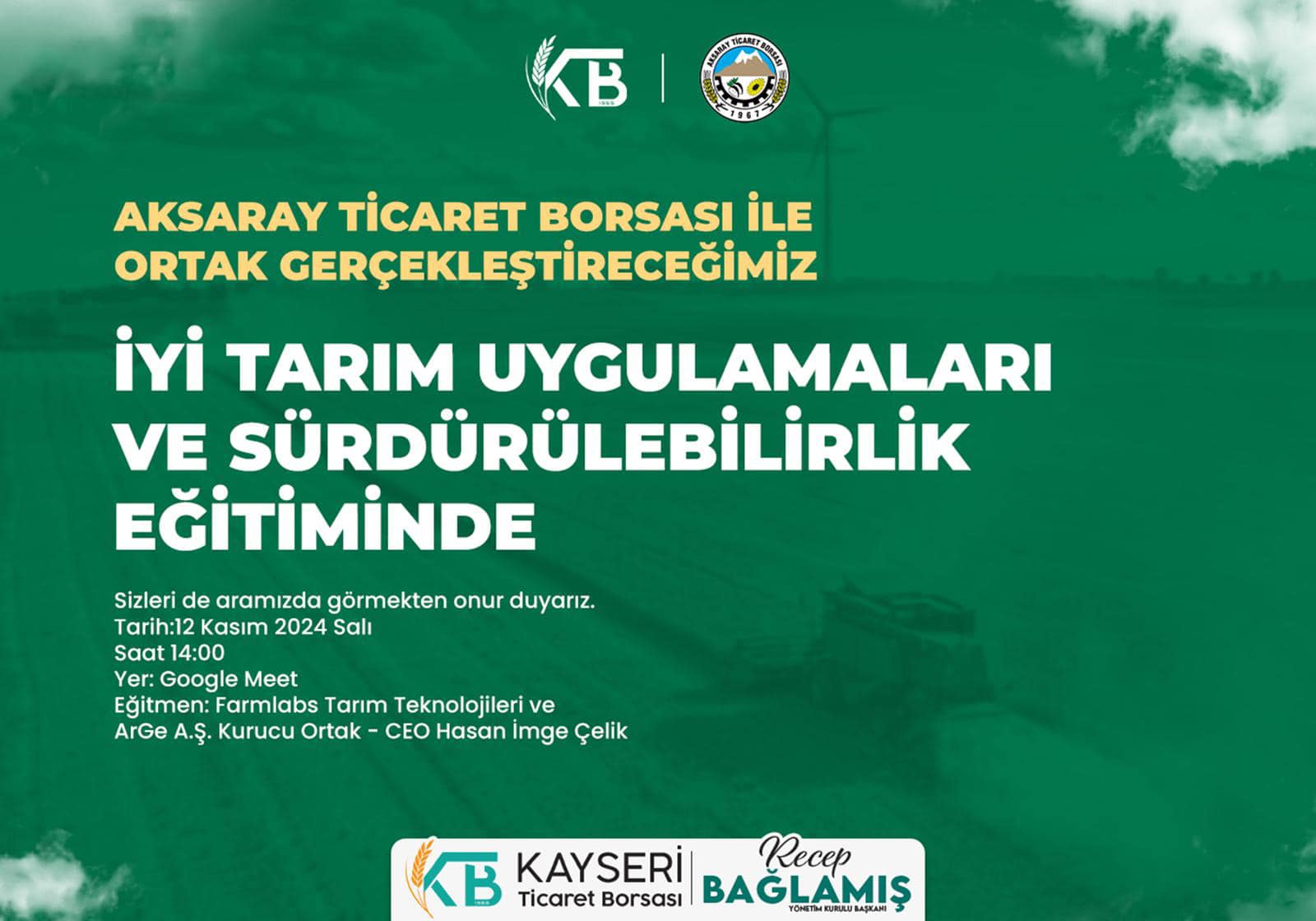 İyi Tarım Uygulamaları ve Sürdürülebilirlik