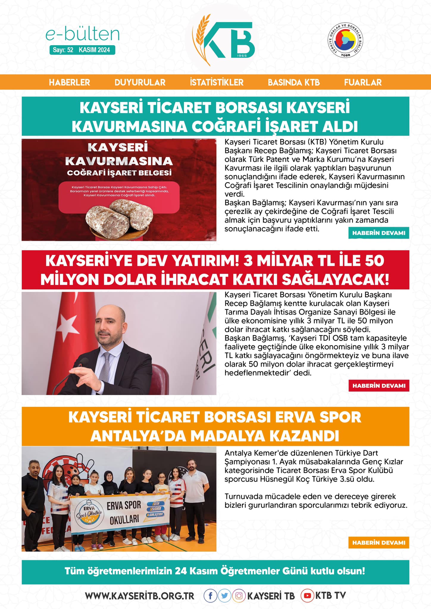 Kasım 2024 E-Bülten